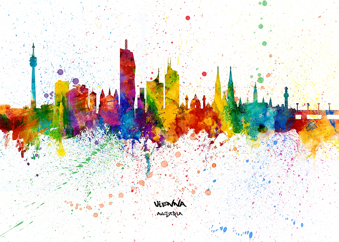 Vienna Austria Skyline