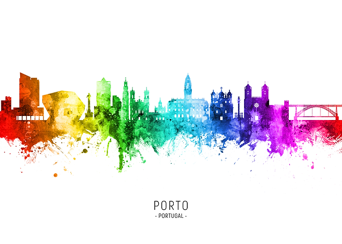 Porto Portugal Skyline
