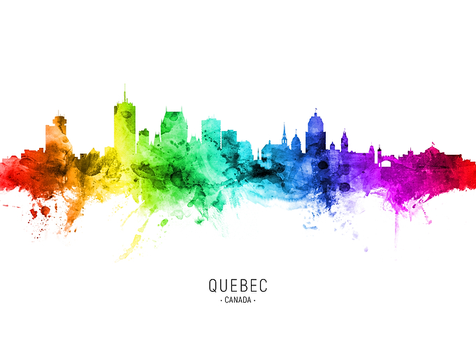 Quebec Canada Skyline