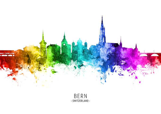 Bern Switzerland Skyline