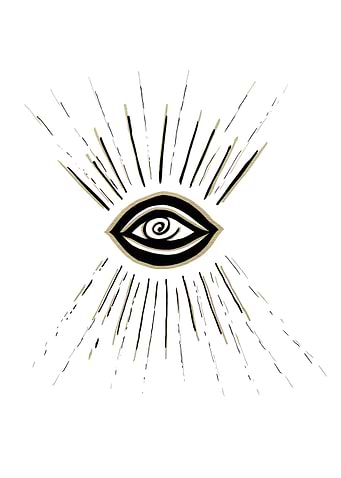 Evil Eye Gold Black 1