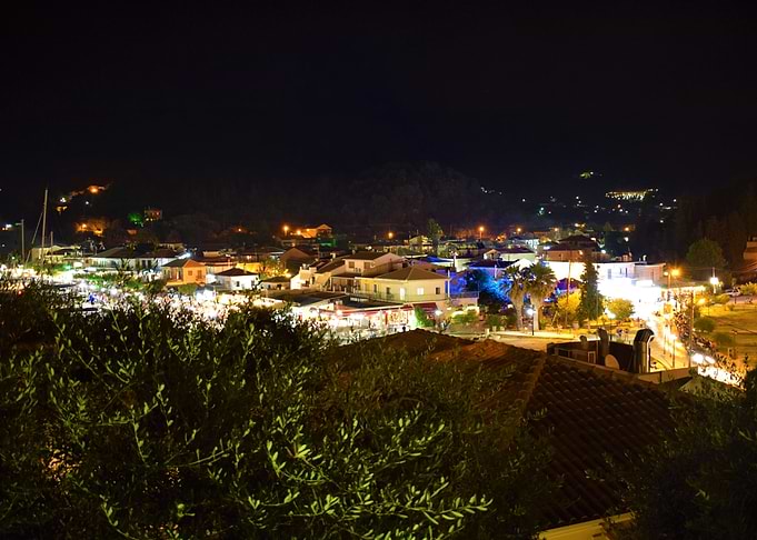 Sivota at night