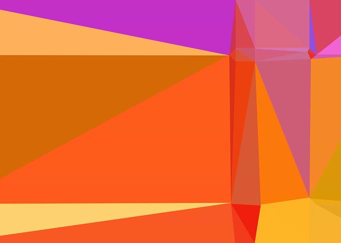 colorful triangle art