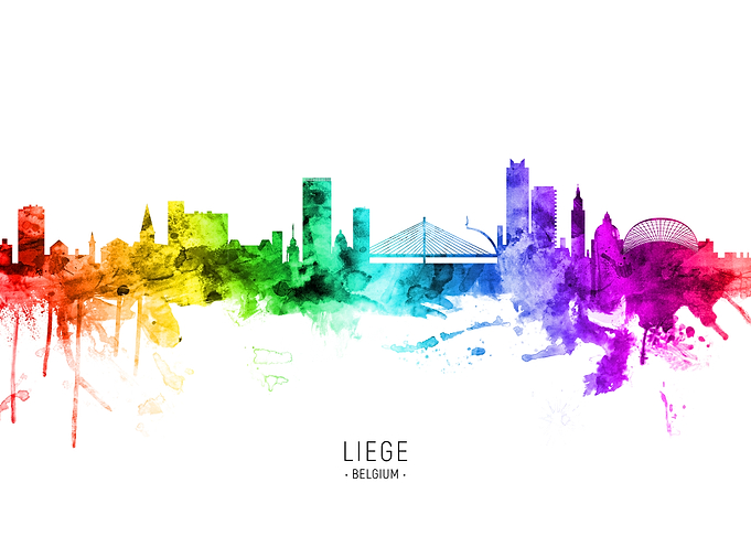 Liege Belgium Skyline
