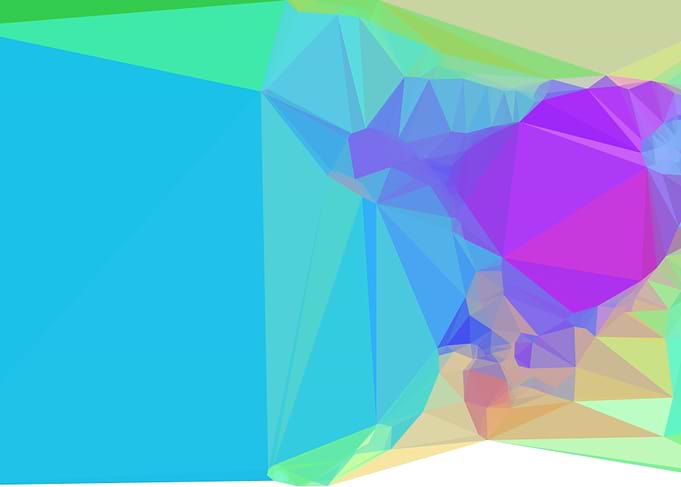 abstract low poly art