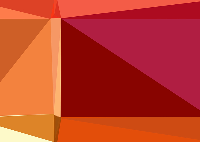 colorful triangle art