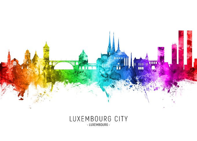 Luxembourg City Skyline