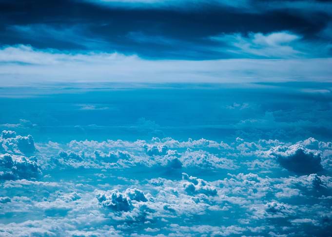 sky blue clouds