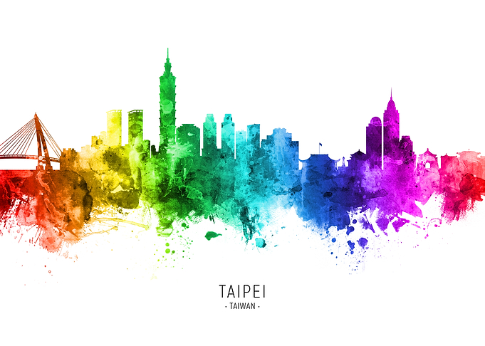 Taipei Taiwan Skyline