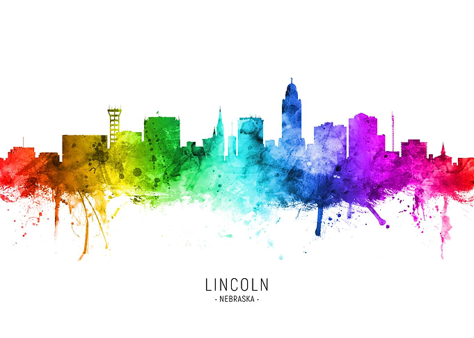 Lincoln Nebraska Skyline