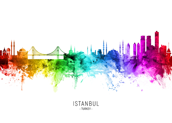 Istanbul Turkey Skyline