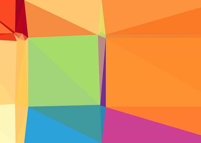 colorful triangle art