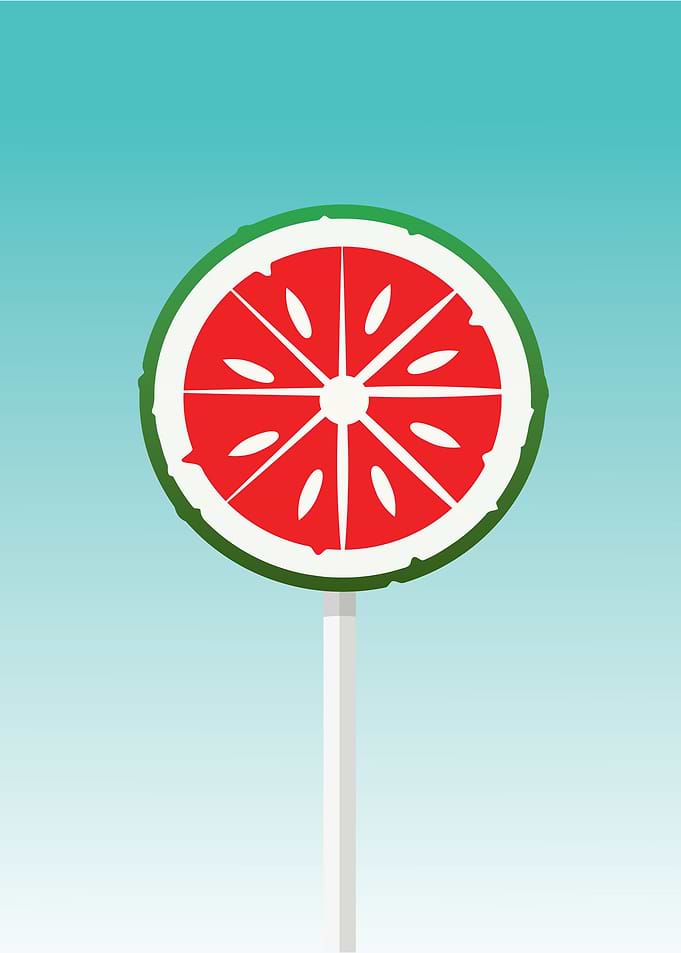 Watermelon candy