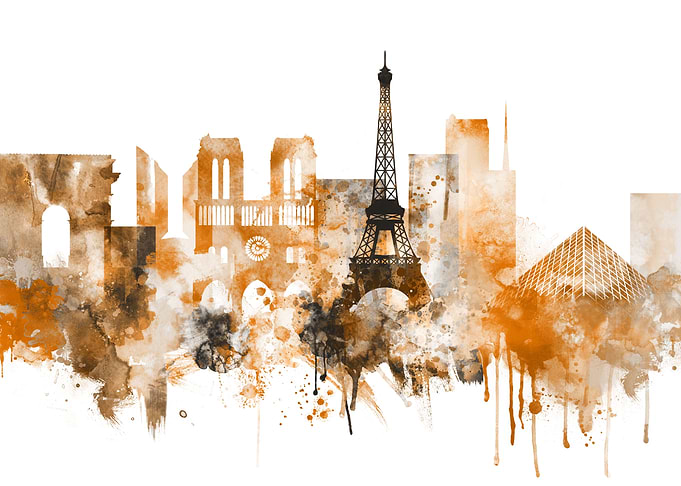 Paris France Skyline