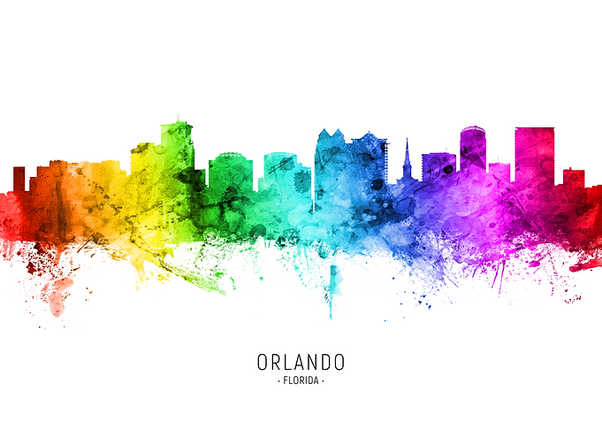 Orlando Florida Skyline
