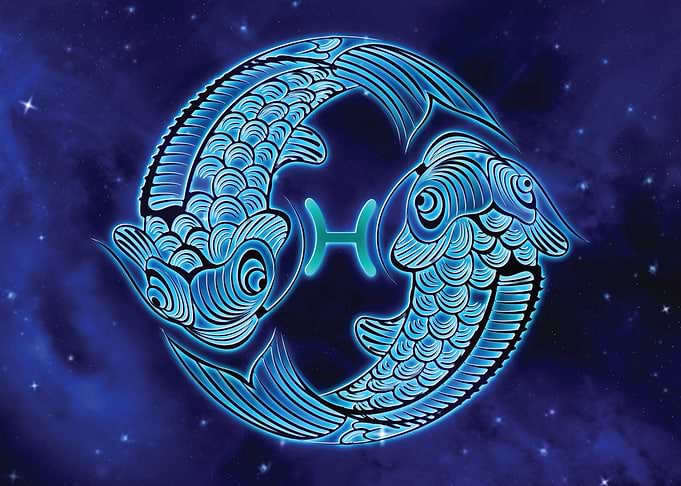 Pisces Glowing in Space