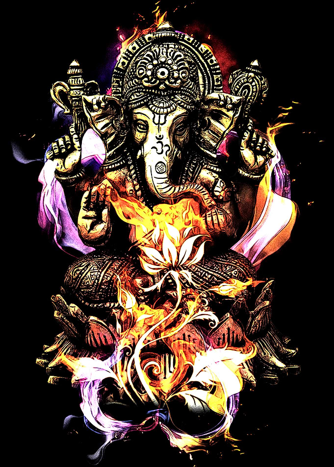 Floral Ganesha