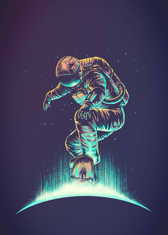 Space Skateboard