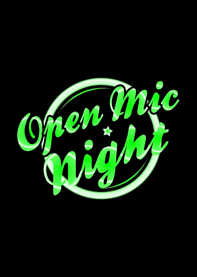 Open Mic Night Florescent