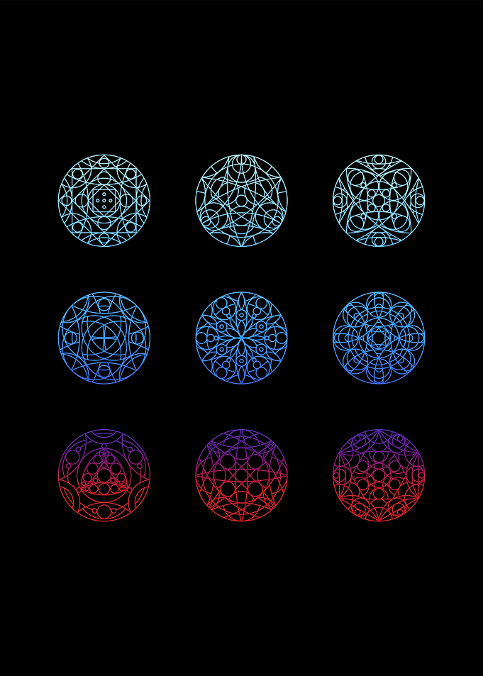 Sacred geometry mandalas