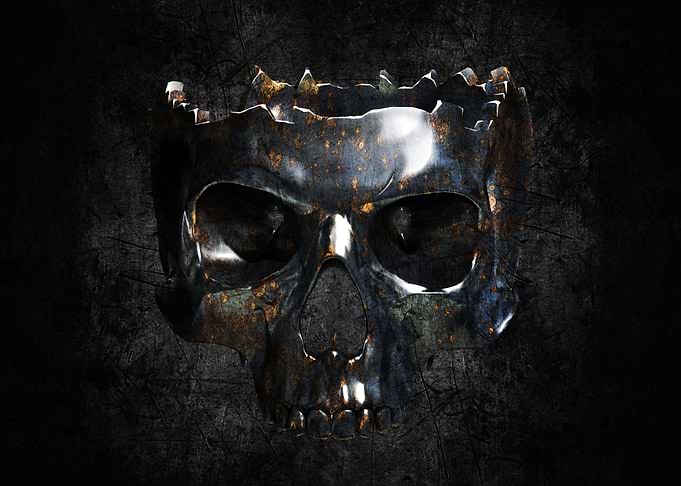 metallic skull 3