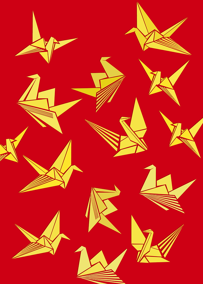 Majestic Origami Cranes
