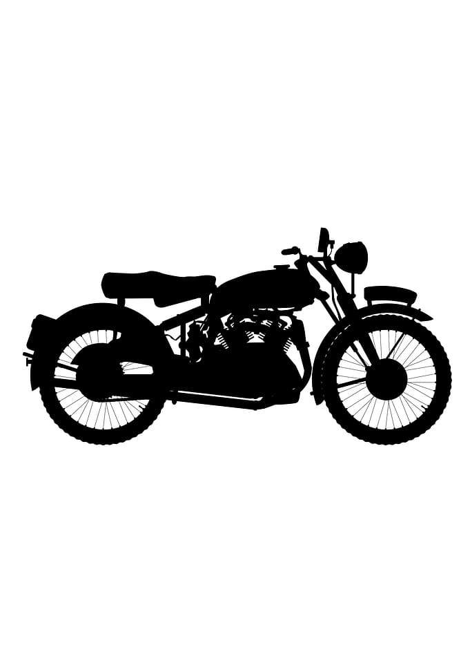 Motor Cycle Silhouette