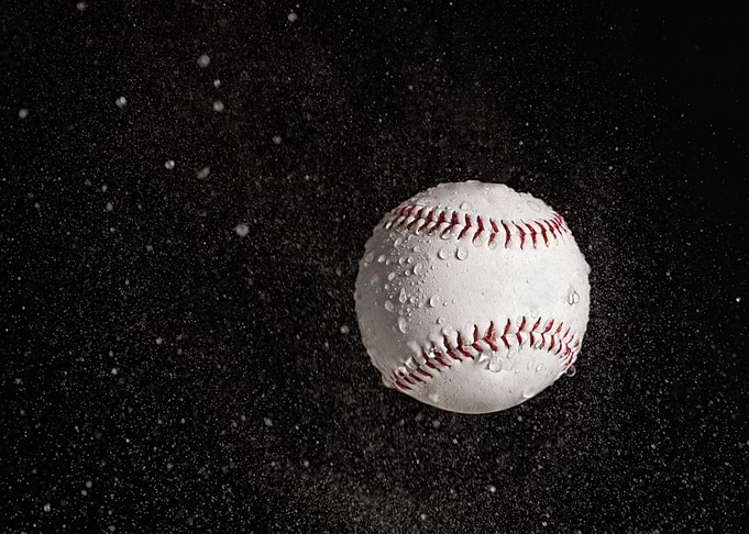 Baseball in the rain