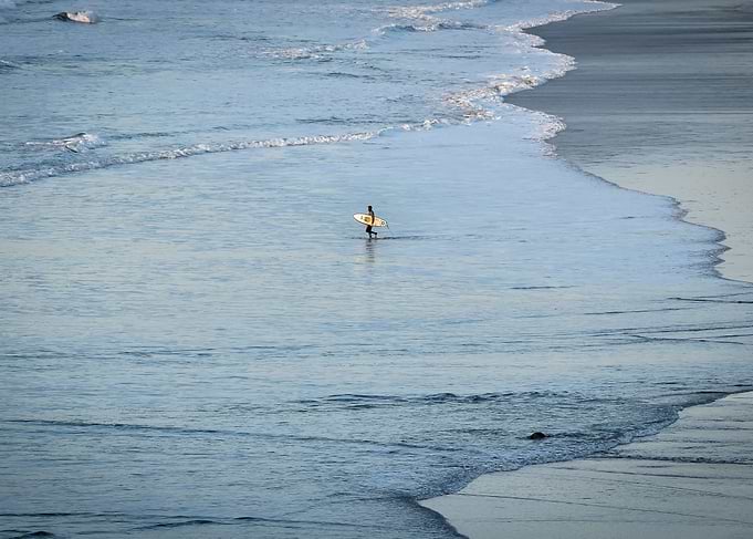 Lone Surfer Fistral beach