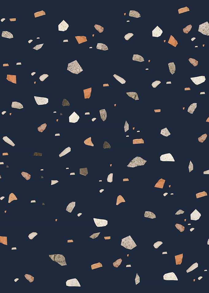 Midnight Navy Terrazzo 1
