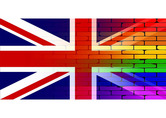Gay Rainbow Union Jack