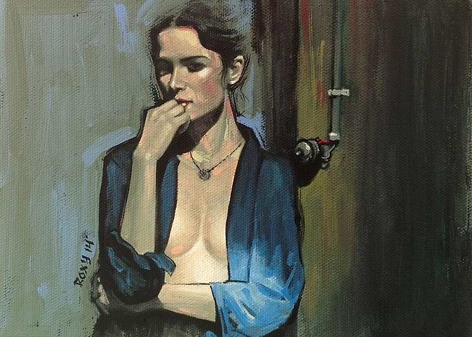 Woman painting