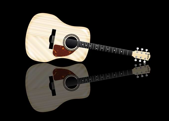 Pale Acoustic Guitar