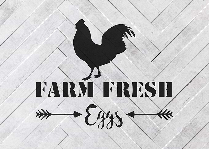 Farm Fresh Eggs Farmhouse