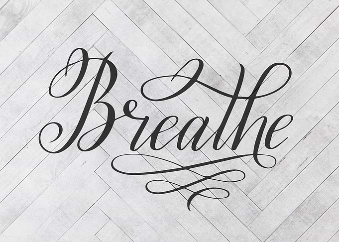 Breathe Farmhouse Sign