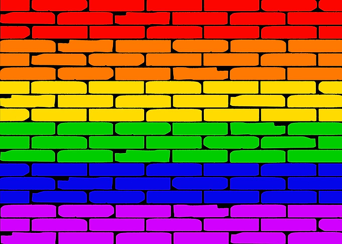 Transexual Rainbow Wall