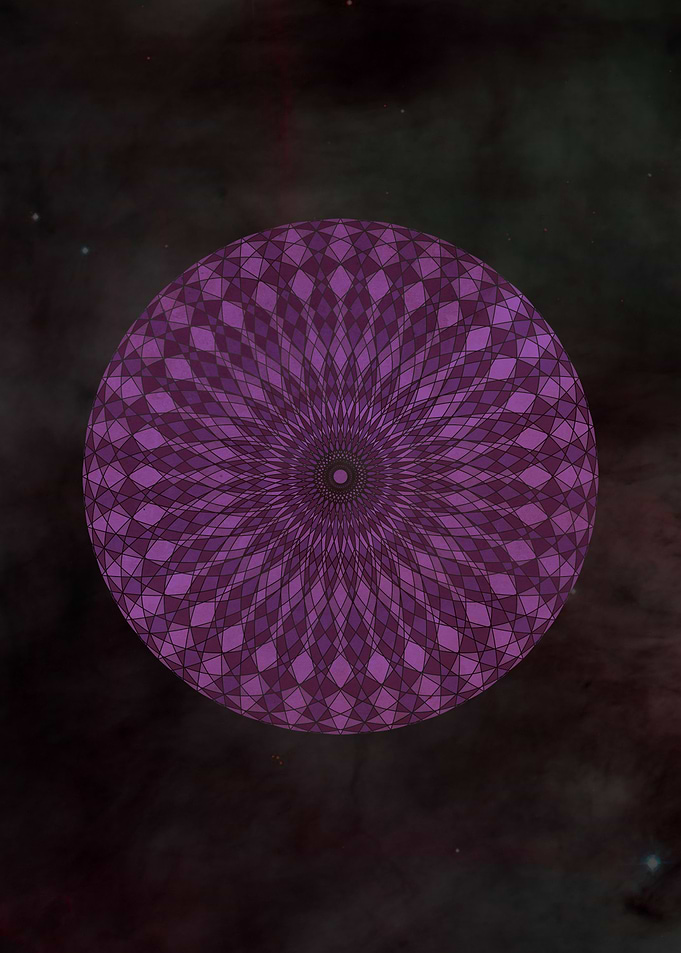 Purple Psychedelic Mandala