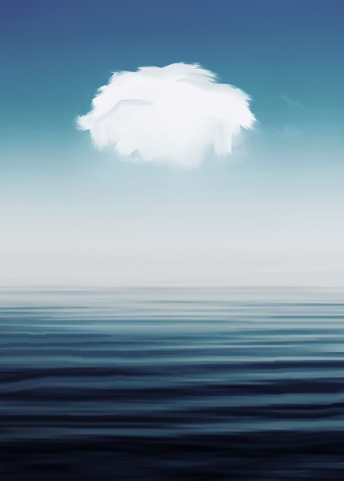 Clouds in the sea