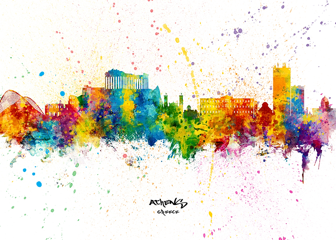 Athens Greece Skyline
