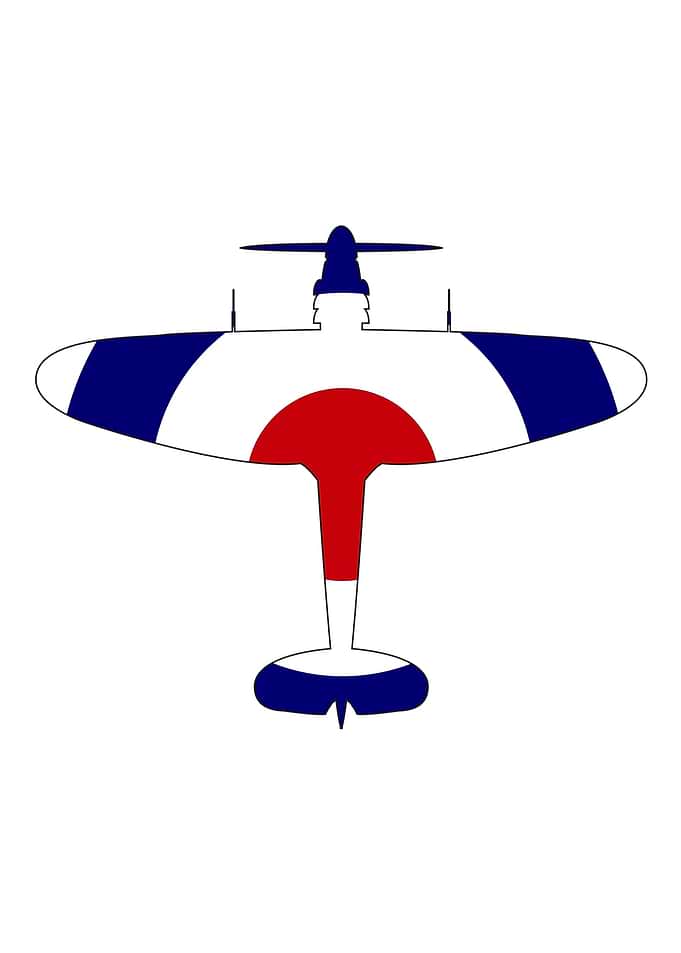 World War 2 Fighter Red Wh