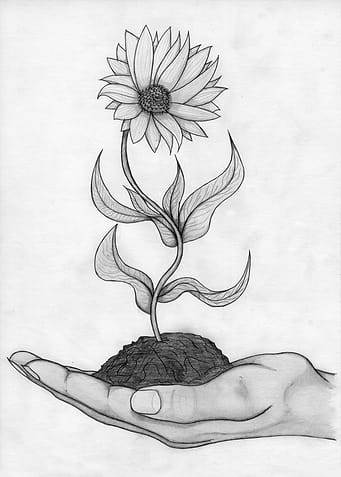 Flower in hand