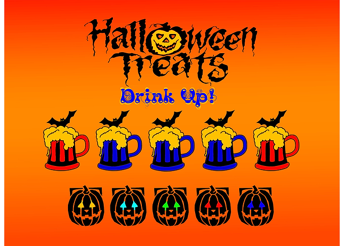 Halloween Treats Bat Beers