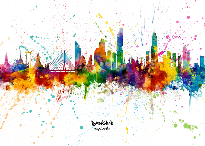 Bangkok Thailand Skyline