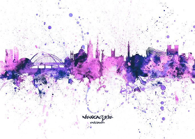 Newcastle England Skyline