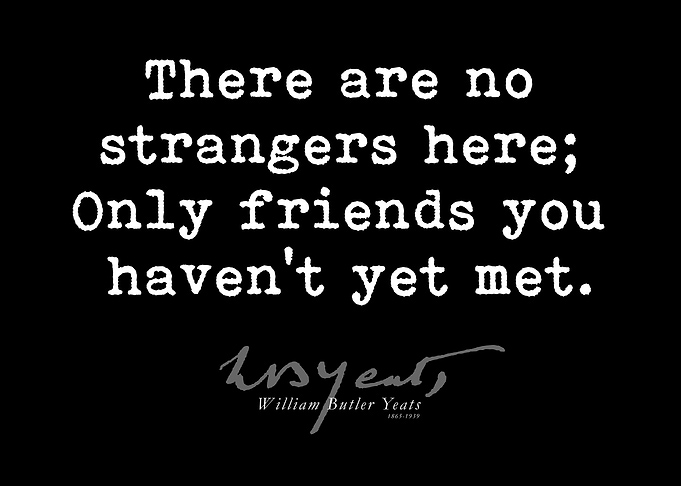 Only friends W B Yeats