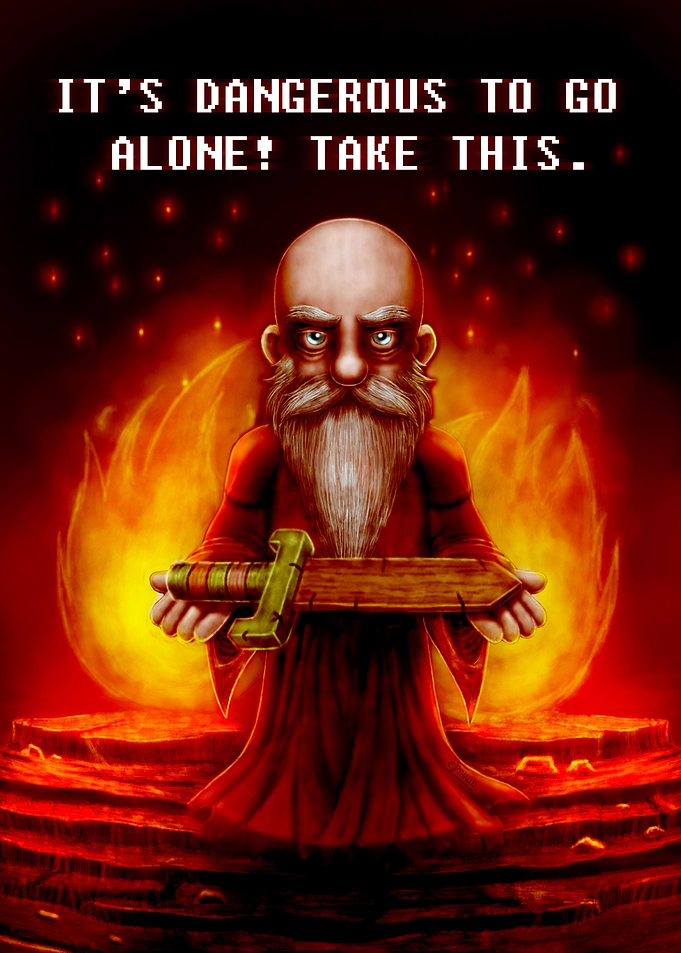 Old Man in Cave