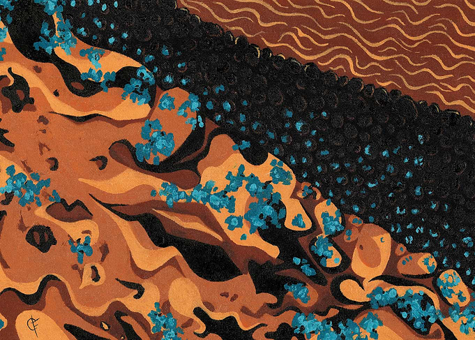 Two colors riverbed