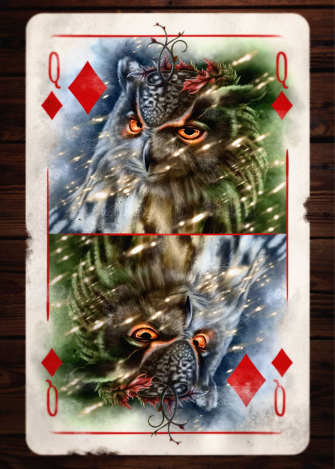 Diamonds Cold Owl Queen