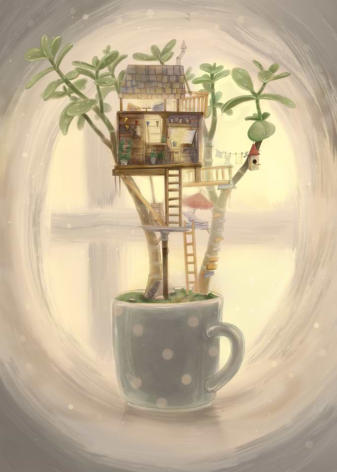Home in a cup