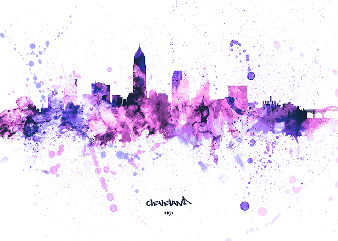 Cleveland Ohio Skyline